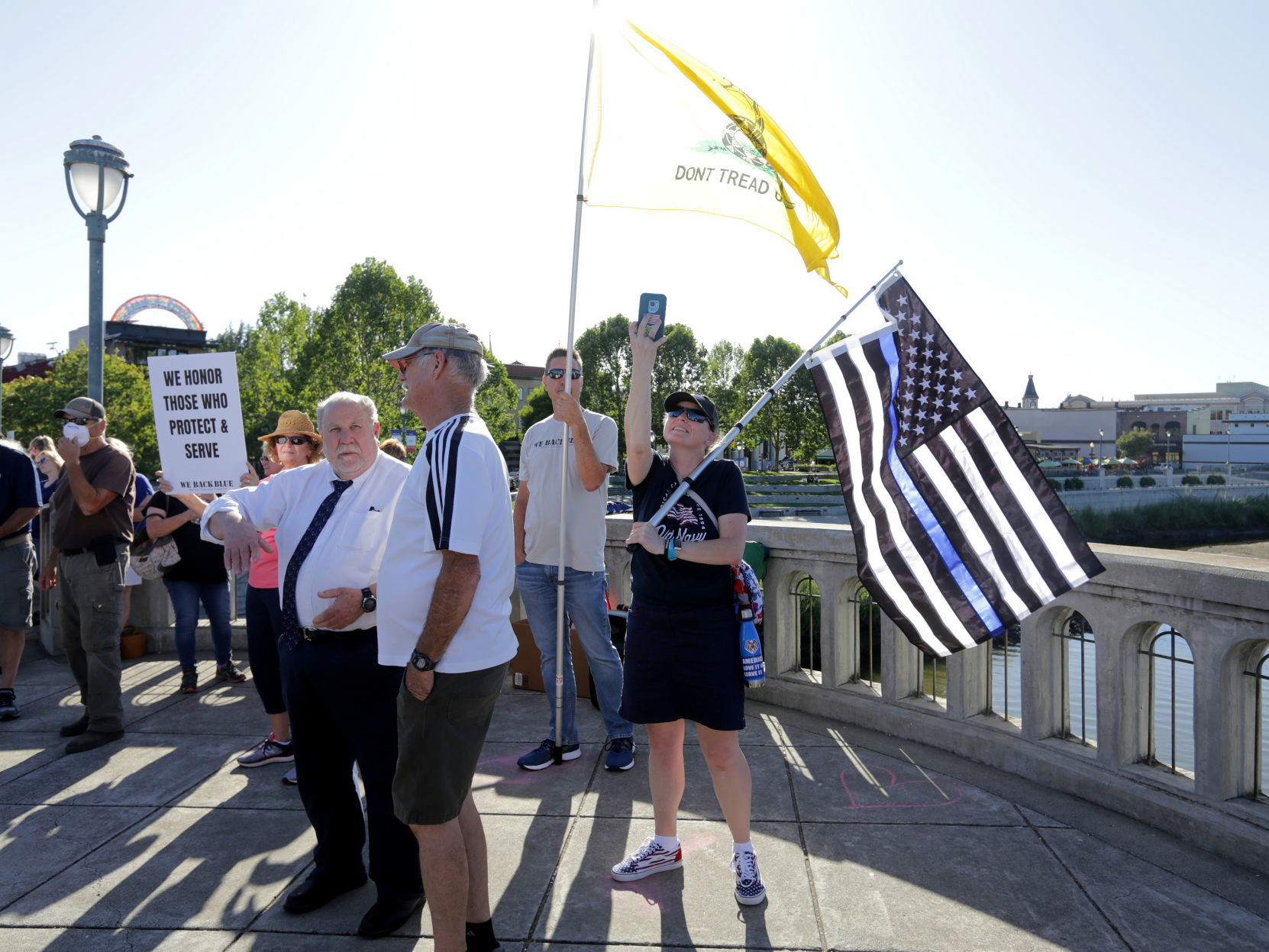 We Back Blue rally in Napa